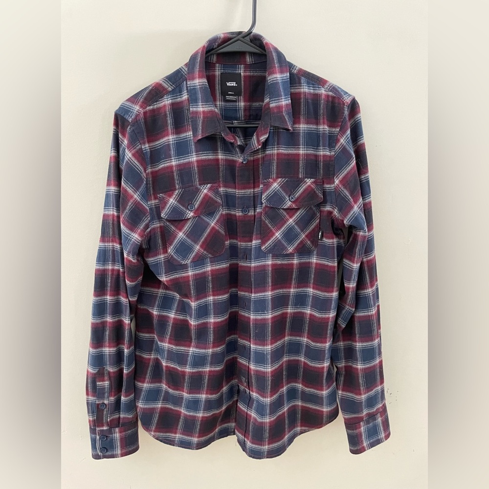 Men’s Vans Button Down Flannel, Small